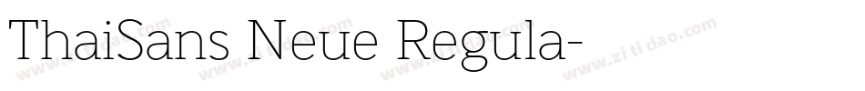 ThaiSans Neue Regula字体转换